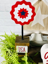 Load image into Gallery viewer, Red, White &amp; Blue USA Pinwheel
