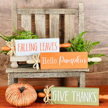 Load image into Gallery viewer, Fall Faux Roling Pin Signs
