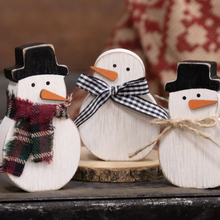 Load image into Gallery viewer, Snowmen Sitters | Set of 3
