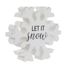 Load image into Gallery viewer, Let It Snow Snowflake
