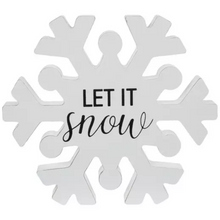 Load image into Gallery viewer, Let It Snow Snowflake
