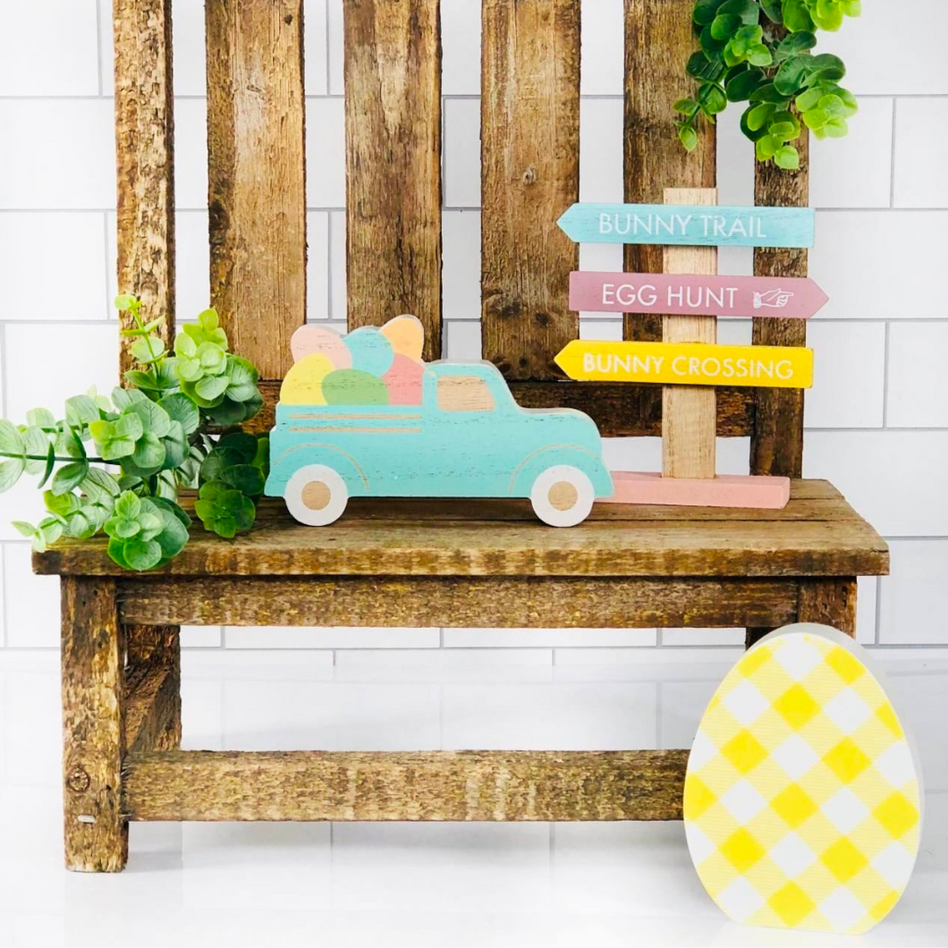 Bunny Trails Block Signs | Set of 3
