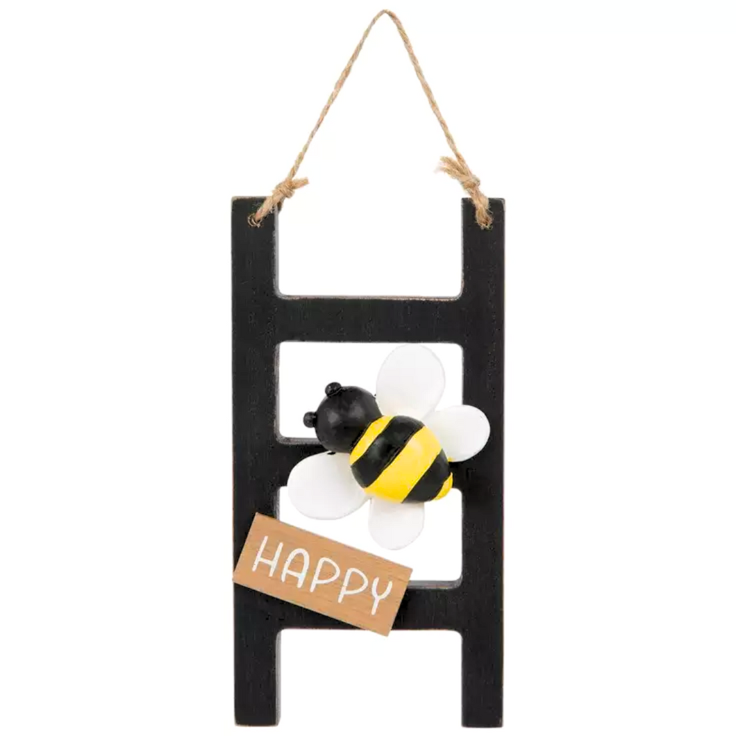 Bee Happy Wood Ladder