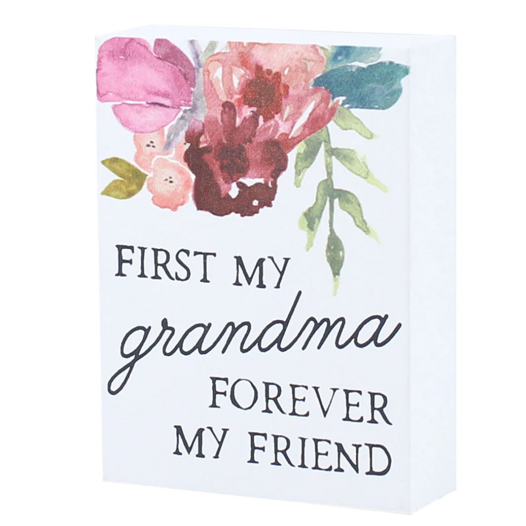 Grandma Friend Block Sign