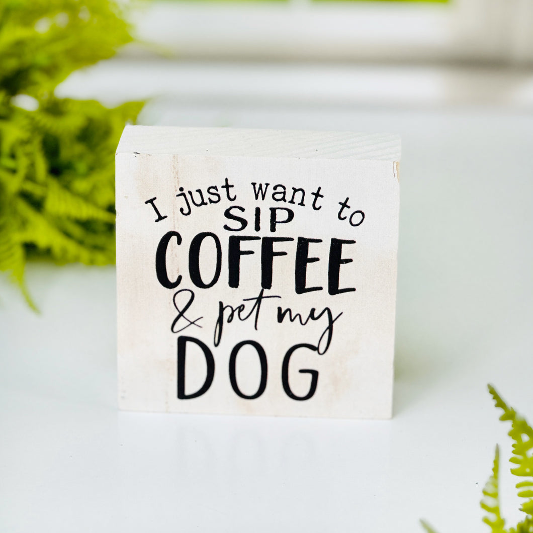 Sip Coffee & Pet Dog