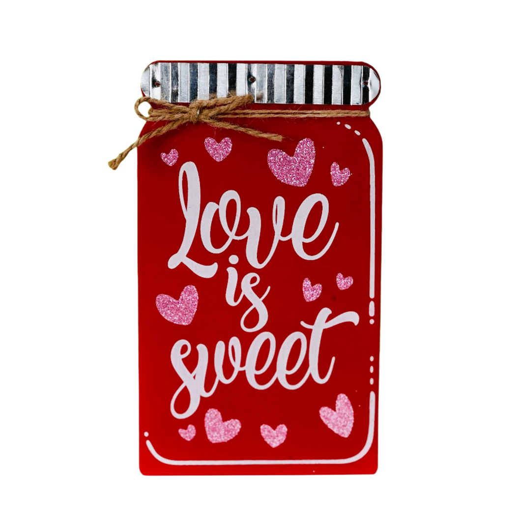 Love Is Sweet Mason Jar Cutout