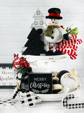 Load image into Gallery viewer, Black &amp; White Check Candy Canes
