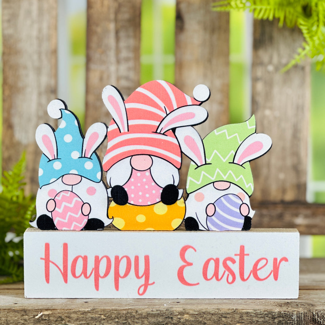 Happy Easter Gnome Sign