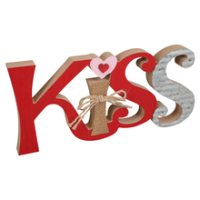 Load image into Gallery viewer, Kiss Valentine Sign
