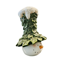 Load image into Gallery viewer, Leafy Hat LED Snowman
