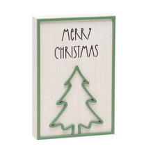 Load image into Gallery viewer, Merry Christmas Laser Cutout Sign
