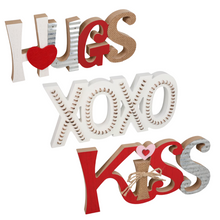 Load image into Gallery viewer, Kiss Valentine Sign
