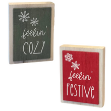 Load image into Gallery viewer, Christmas &amp; Winter Reversible Sign
