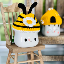 Load image into Gallery viewer, Marshmallow Mug Hats - Bee Themed
