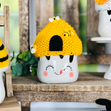 Load image into Gallery viewer, Marshmallow Mug Hats - Bee Themed
