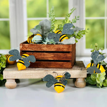 Load image into Gallery viewer, Wood Bumble Bees / Set of 2
