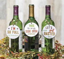 Load image into Gallery viewer, Thanksgiving Wine Tags - Set of 3
