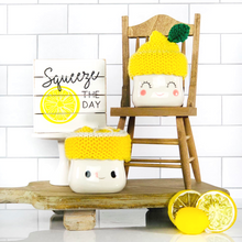 Load image into Gallery viewer, Lemon Marshmallow Mug Hats
