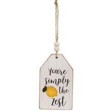 Load image into Gallery viewer, Summer Fruit Wood Tag Decor
