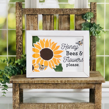 Load image into Gallery viewer, Honey Bees &amp; Flowers Please Frame
