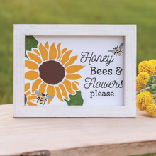 Load image into Gallery viewer, Honey Bees &amp; Flowers Please Frame
