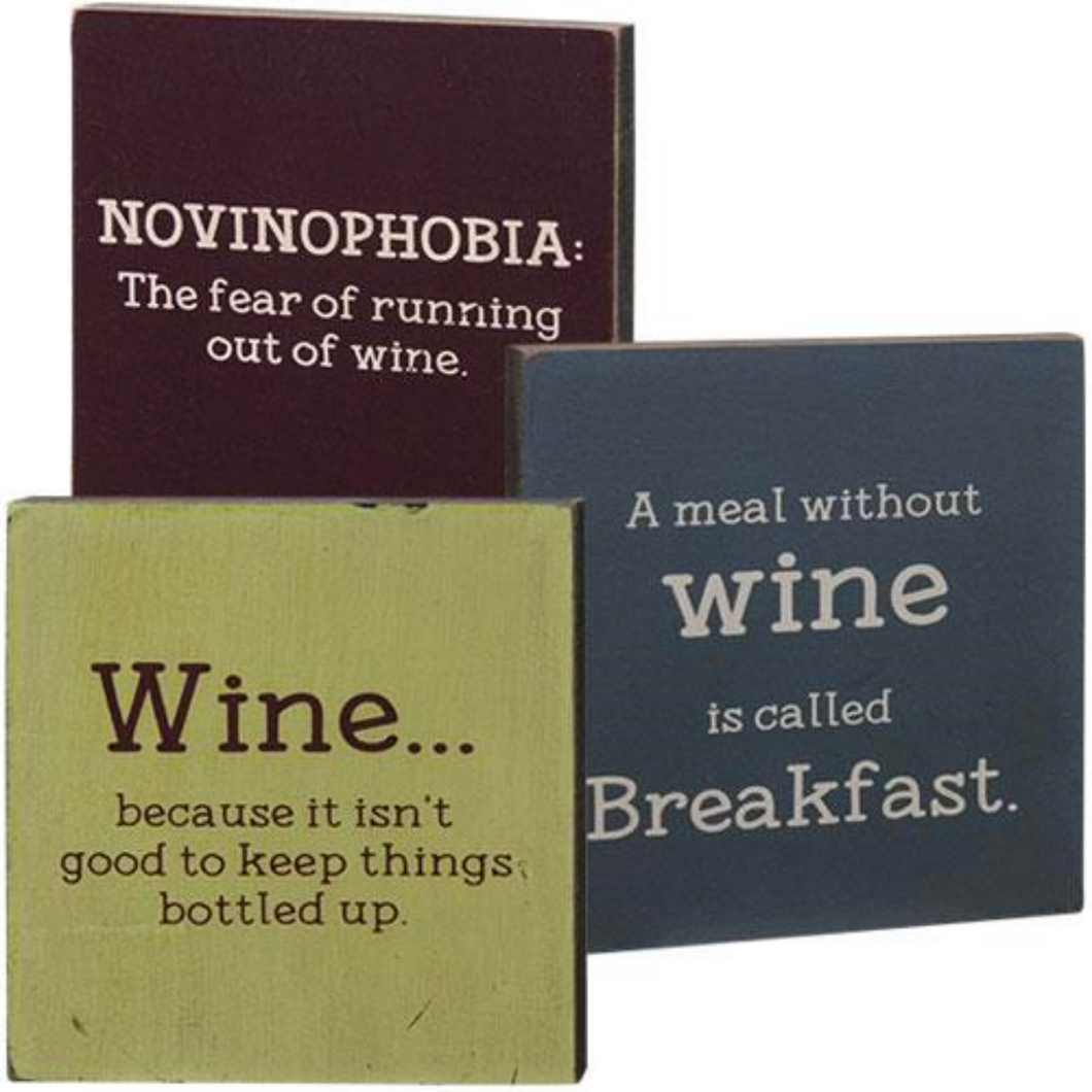 Wine Blocks - Set of 3