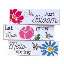 Load image into Gallery viewer, Just Bloom Mini Block Set of 3
