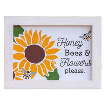 Load image into Gallery viewer, Honey Bees &amp; Flowers Please Frame
